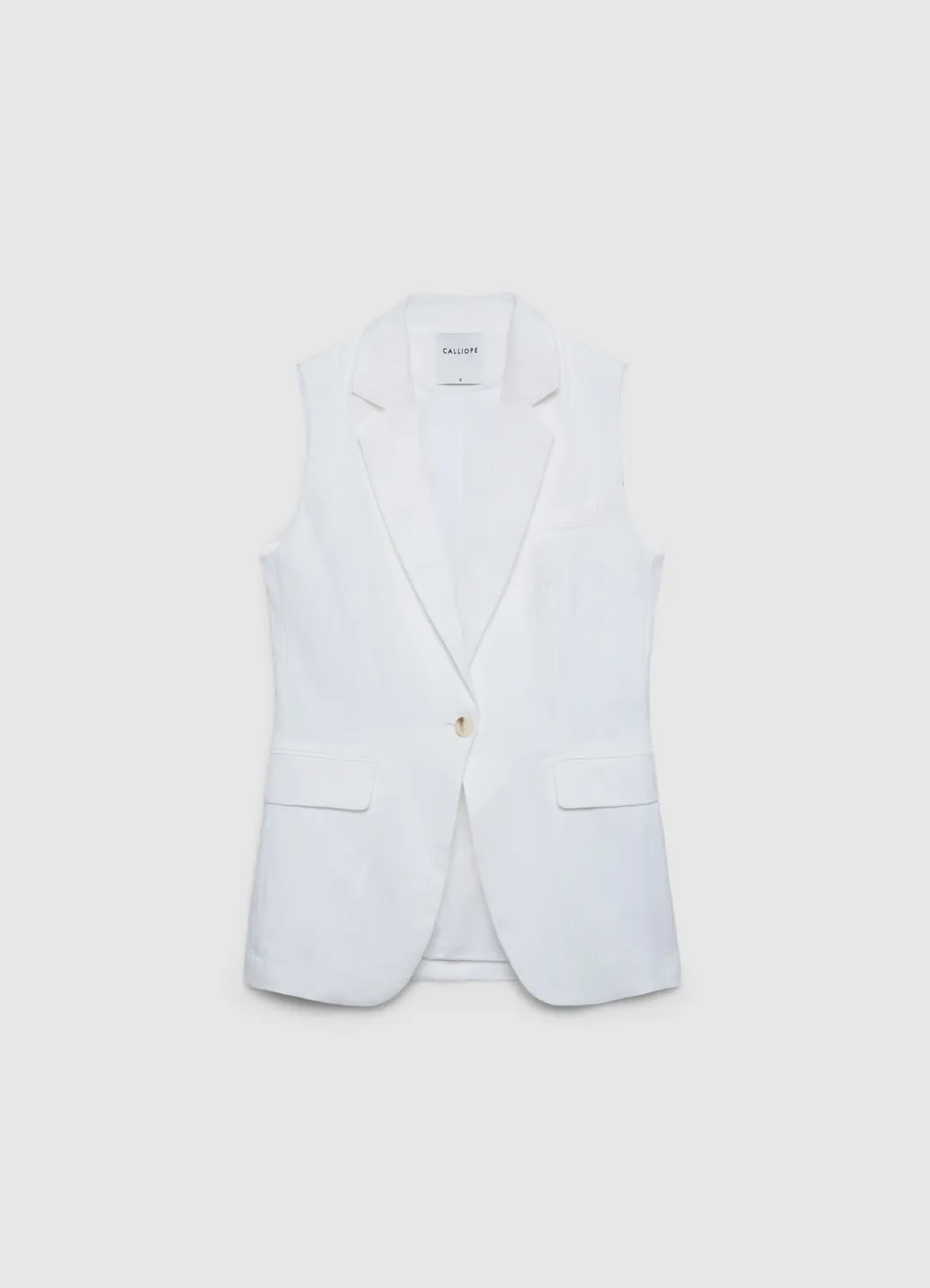 Calliope gilet monopetto dos élastique femme uni