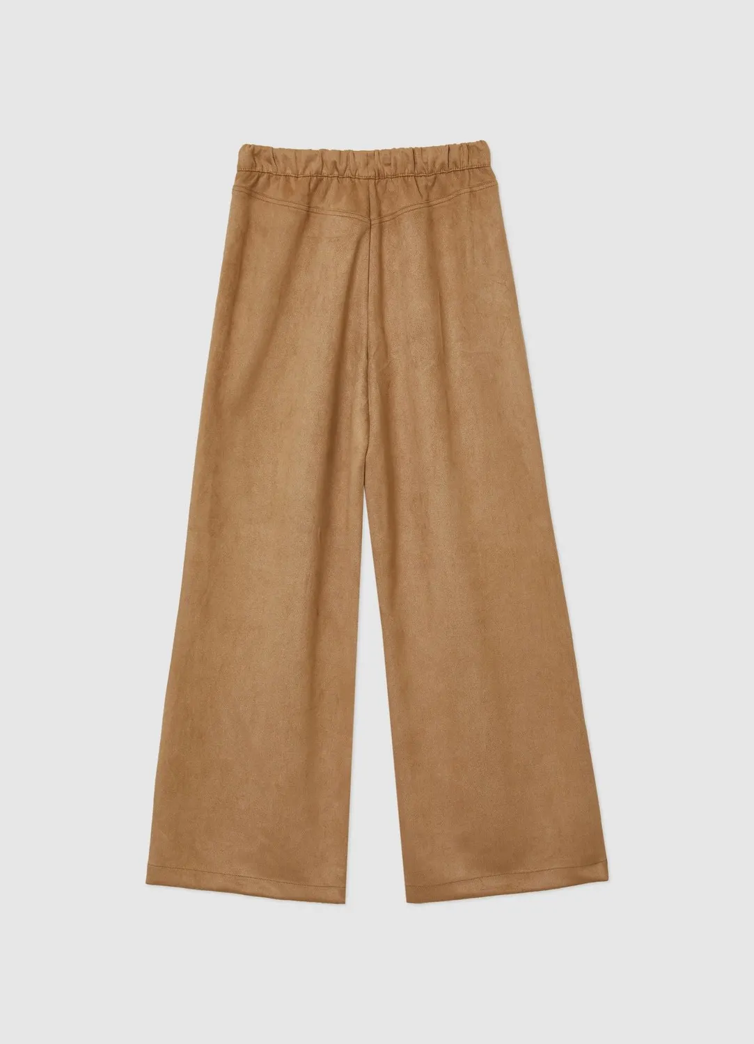 Calliope pantalon palazzo jogger simili daim femme regular