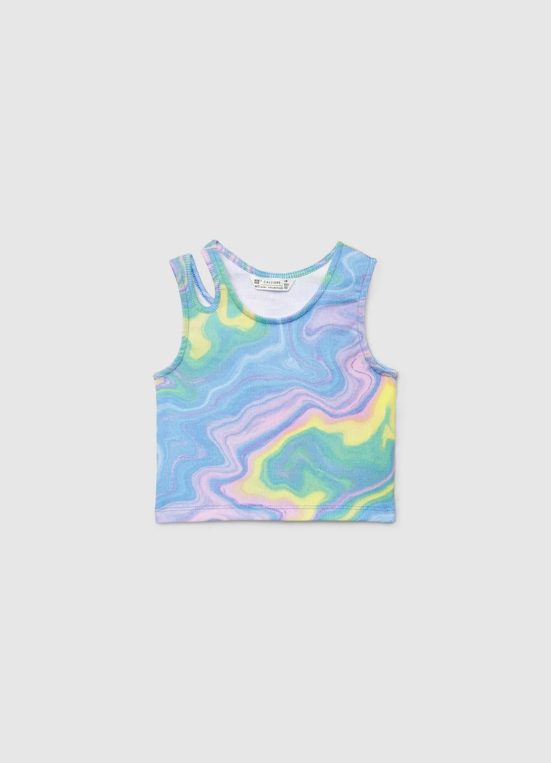 Calliope Top fille tie dye cut-out épaule