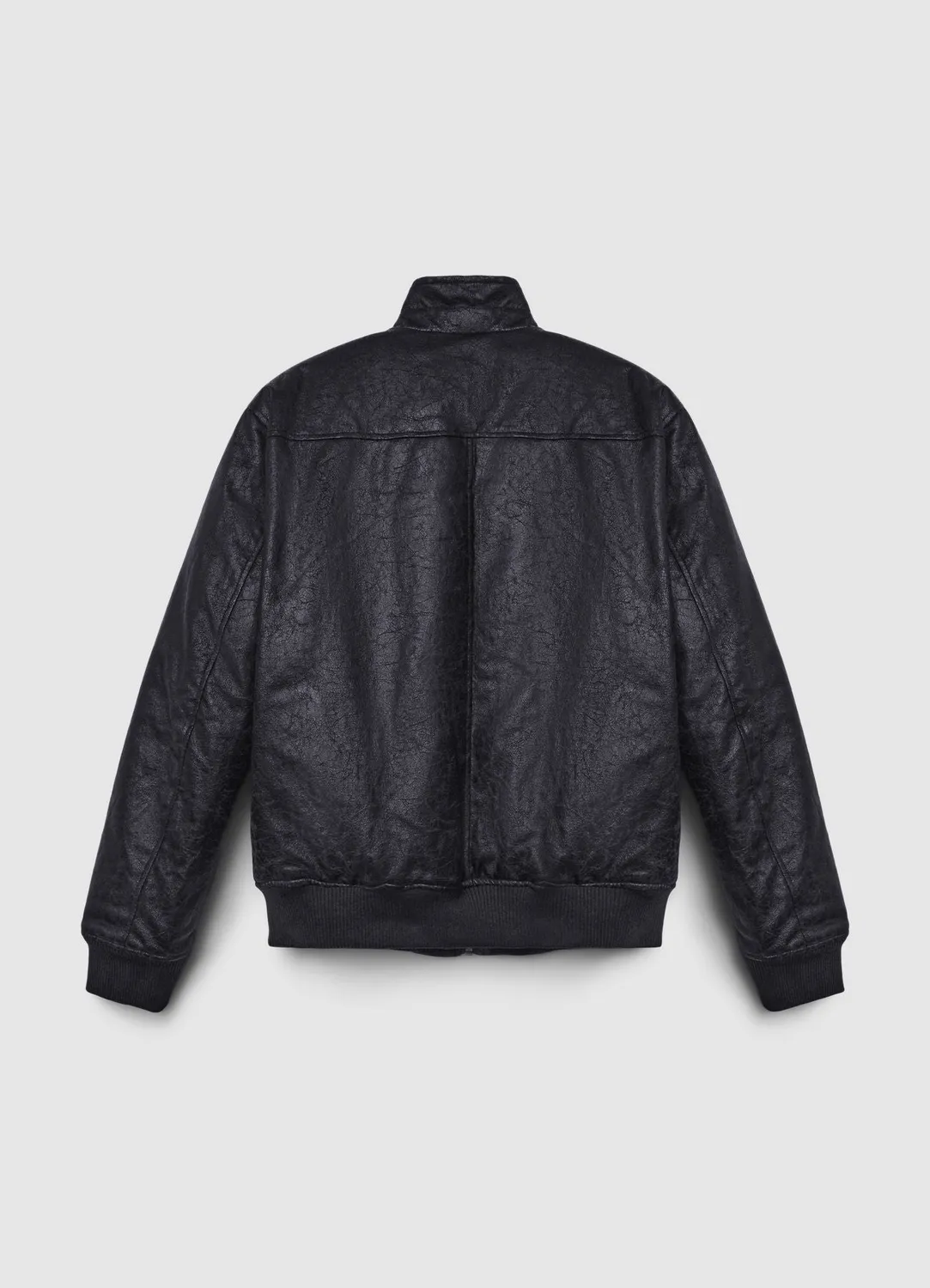Calliope blouson homme simili cuir matelasse col montant