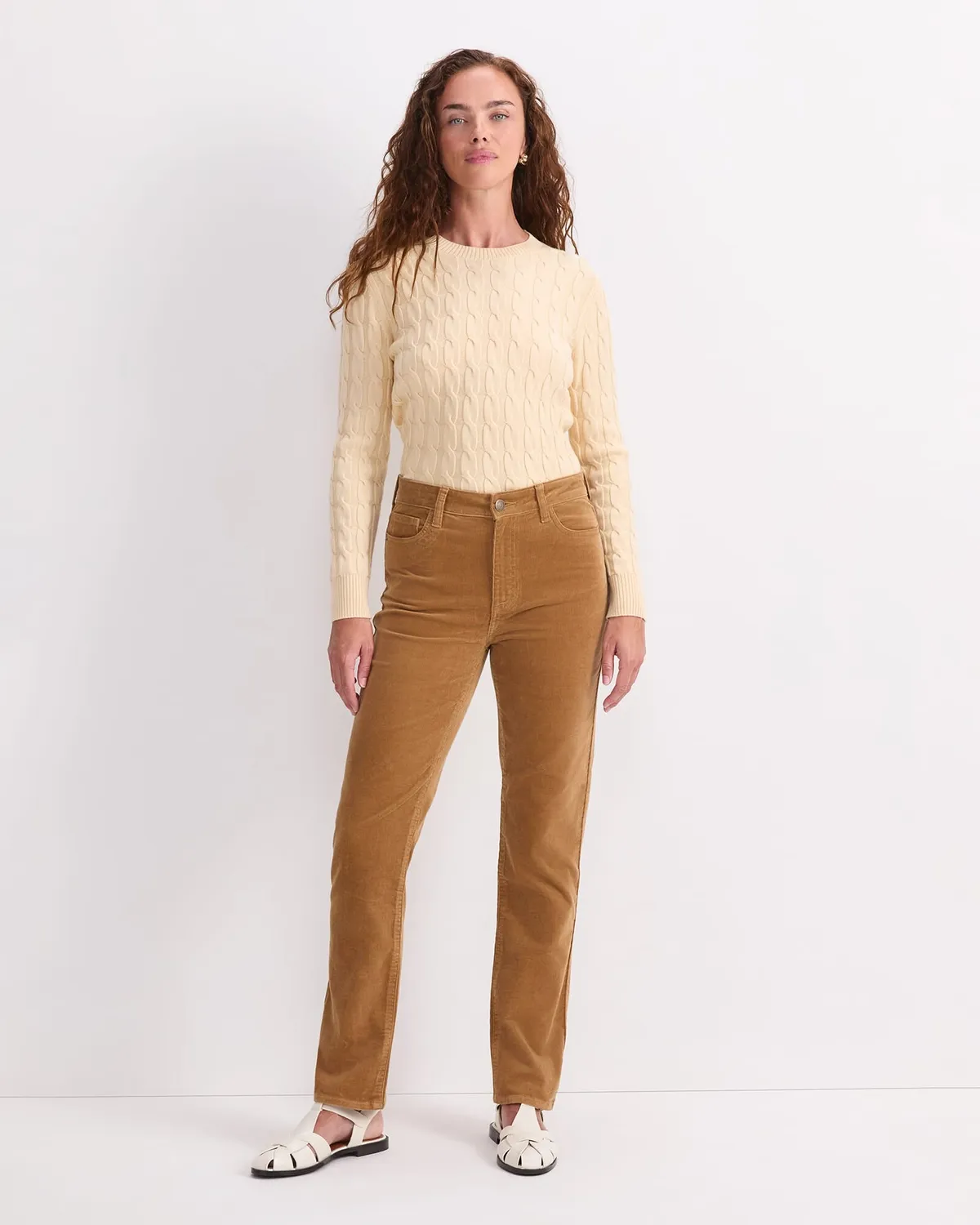 Sportscraft Cleo Straight Cord jean velours taille 6 coupe droite