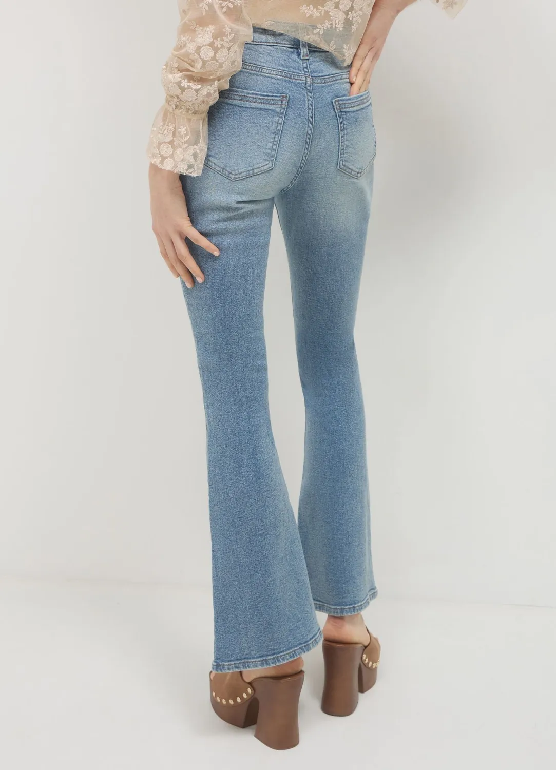 Calliope jean flare délavé femme 42 regular