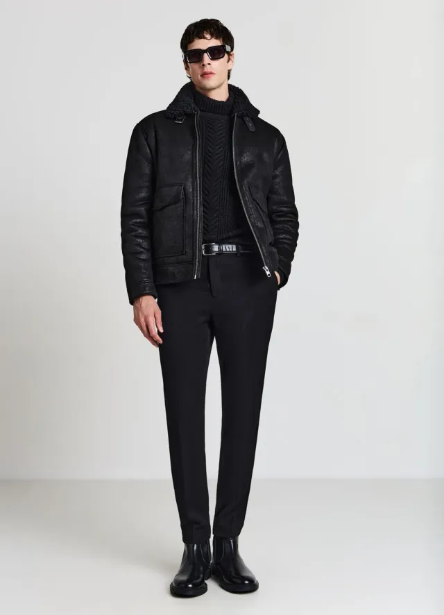 Calliope Pantalon tissu travaillé homme regular
