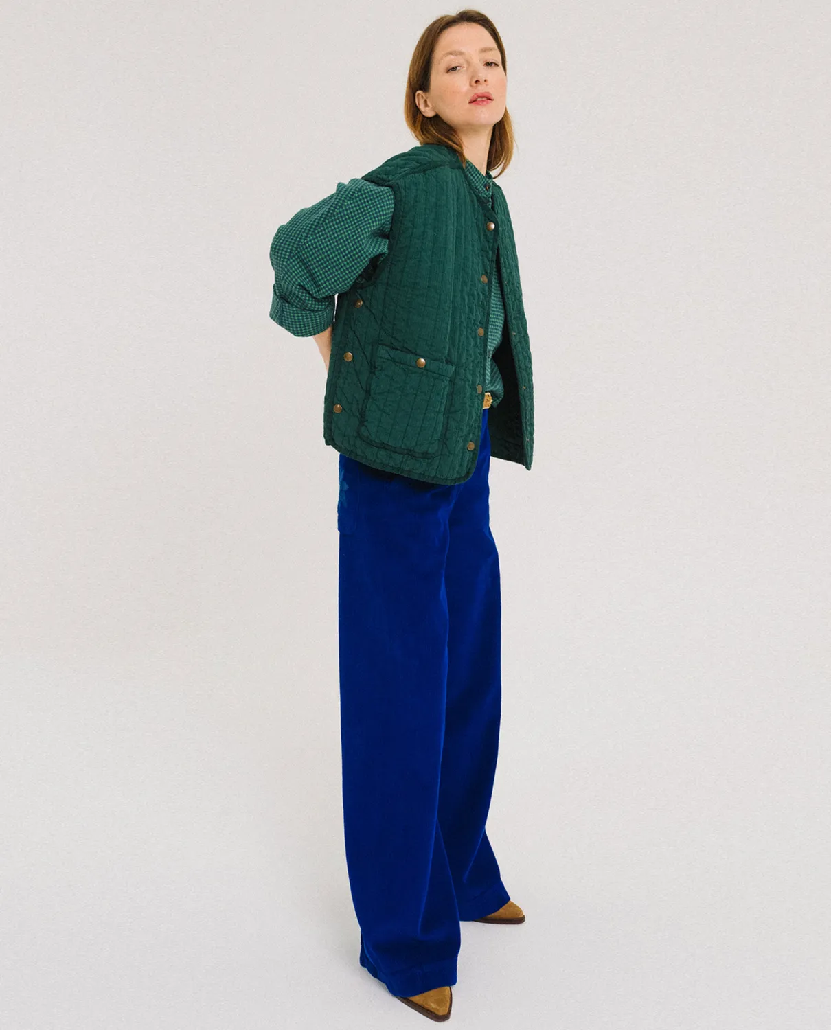 Tinsels Flipper veste fougère coton matelassé