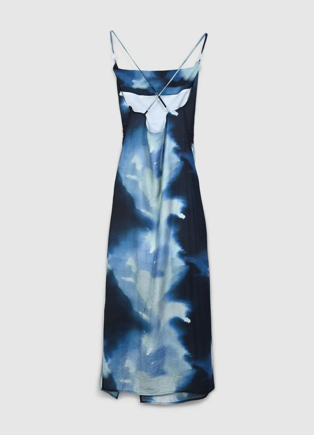Calliope Robe longue châle femme dégradé fente