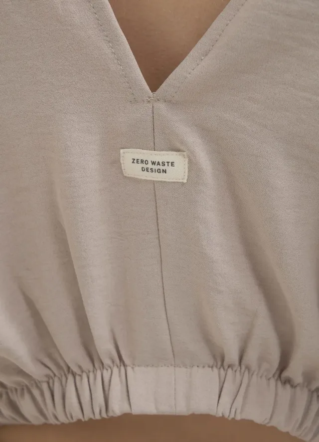 Calliope blouse femme col V manches courtes