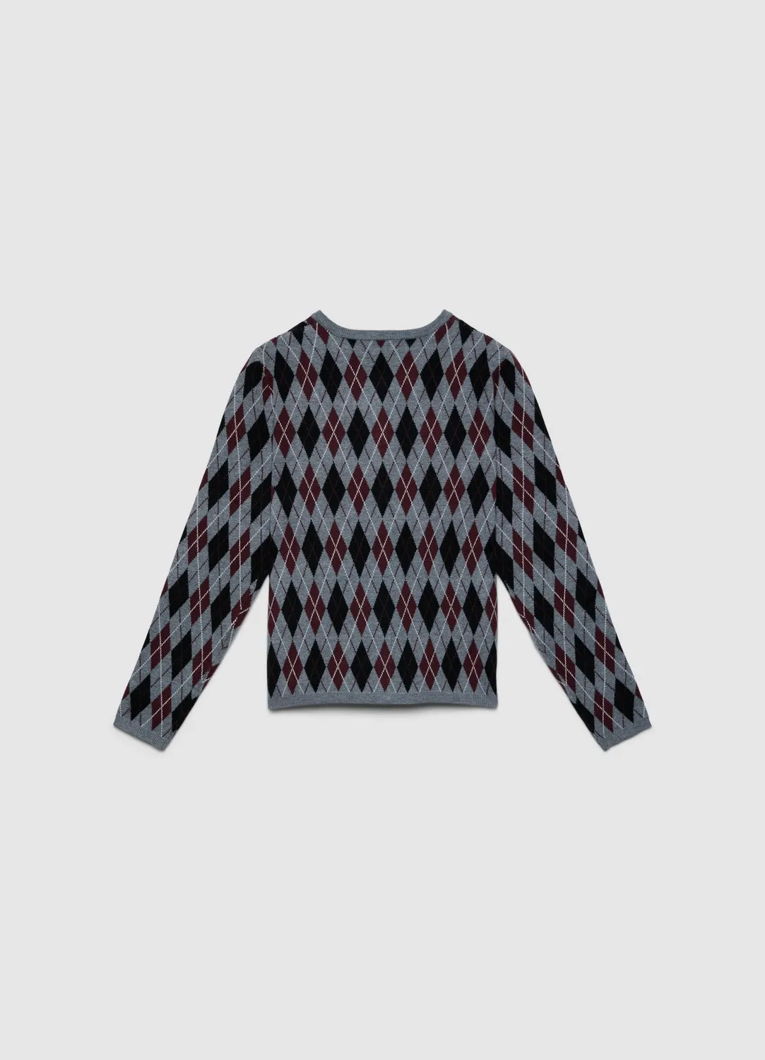Calliope cardigan femme col rond motif losanges boutons