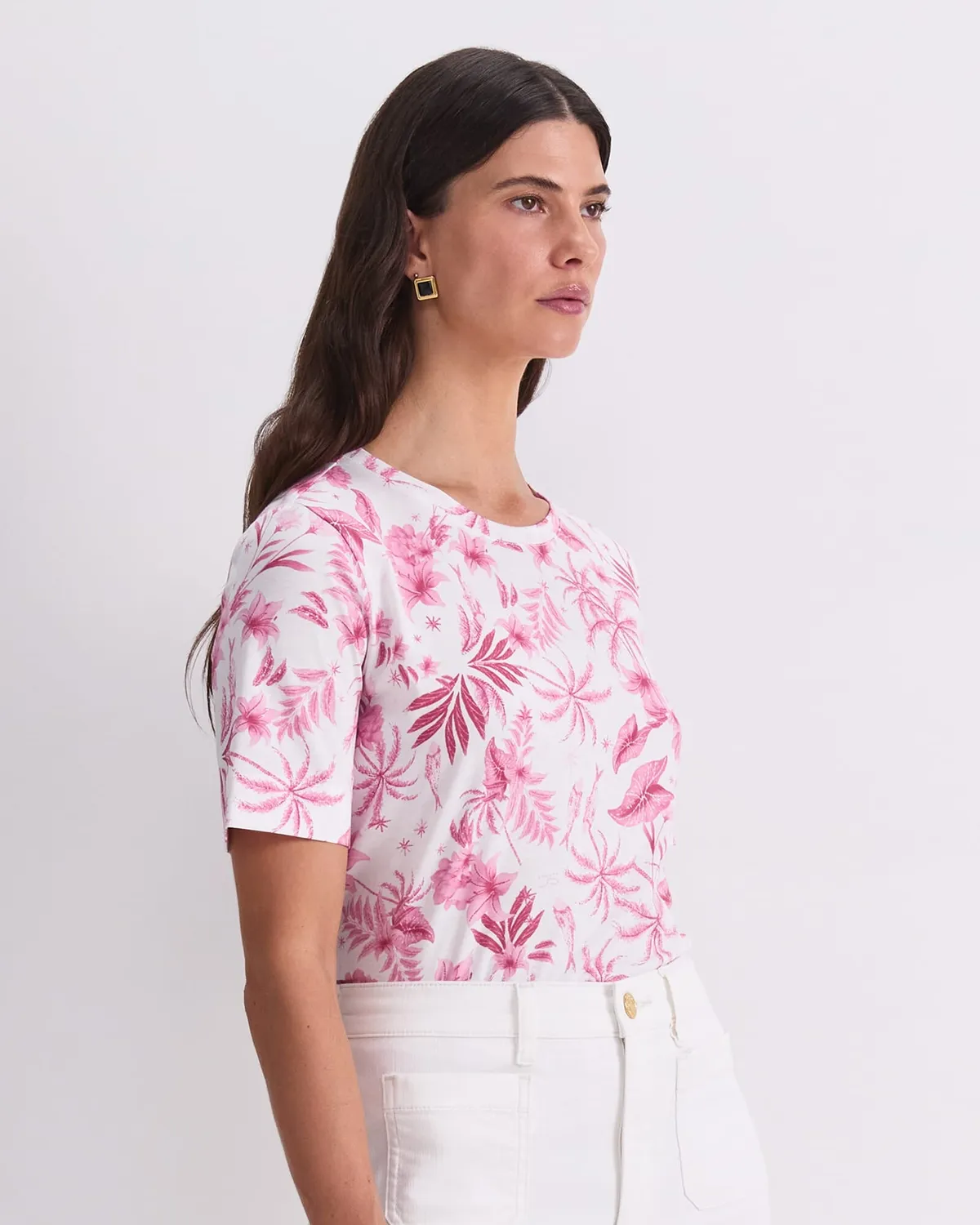 Sportscraft Palm Print Merc Tee t-shirt XS palmiers