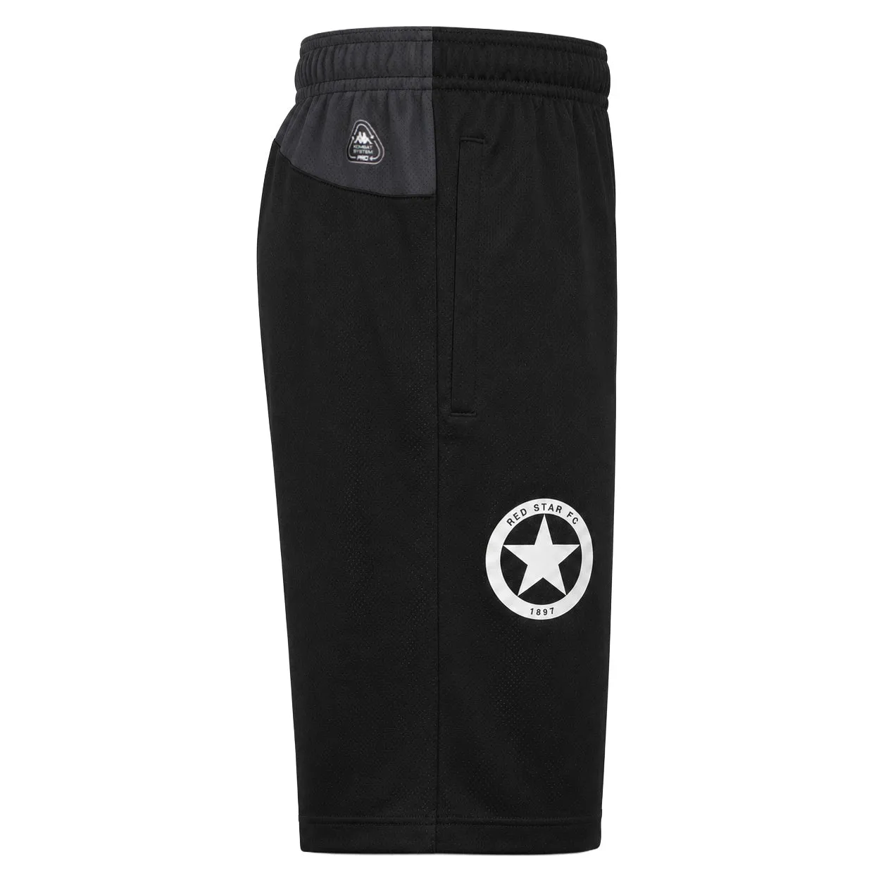 Kappa Mixiozip Pro 2 Red Star short noir enfant