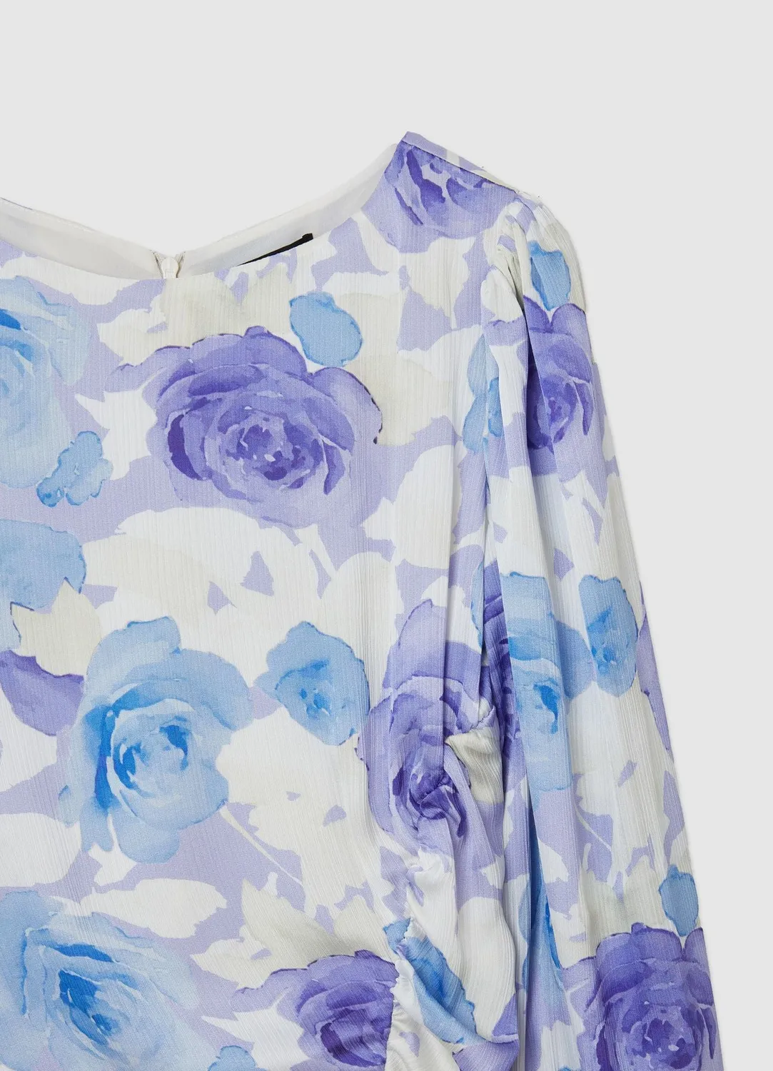 Calliope Robe fleurs asymétrique robe courte femme
