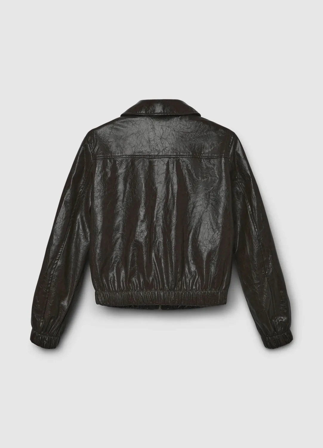 Calliope blouson effet cuir femme brillant zippé