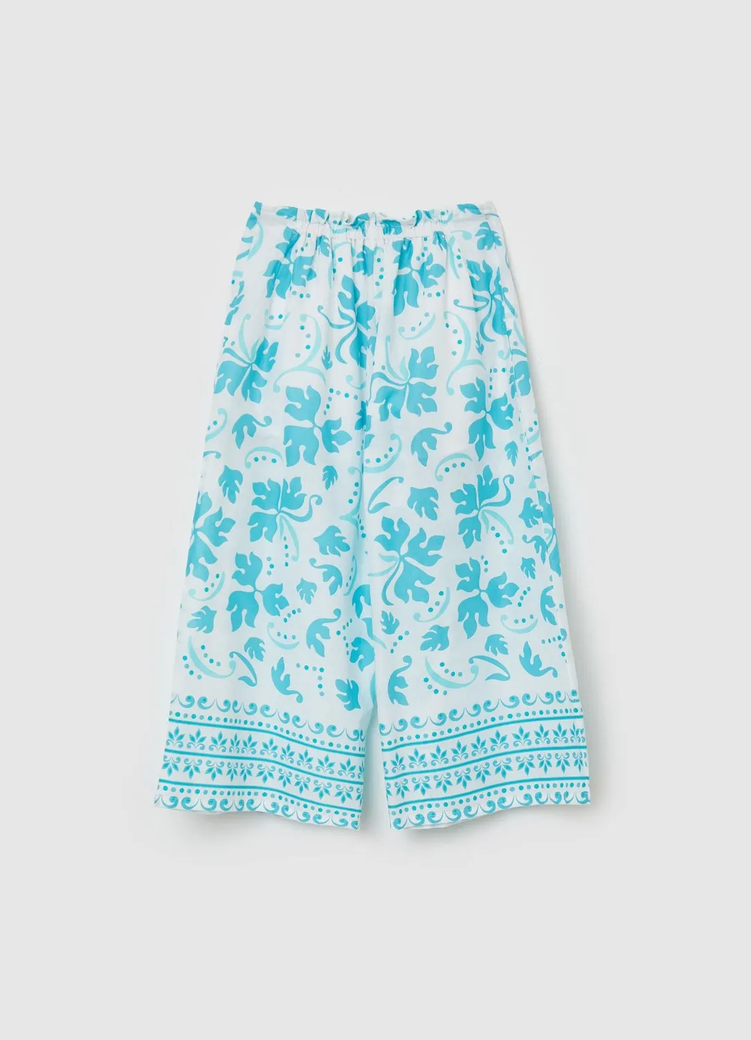 Calliope pantalon large fille coton fantaisie