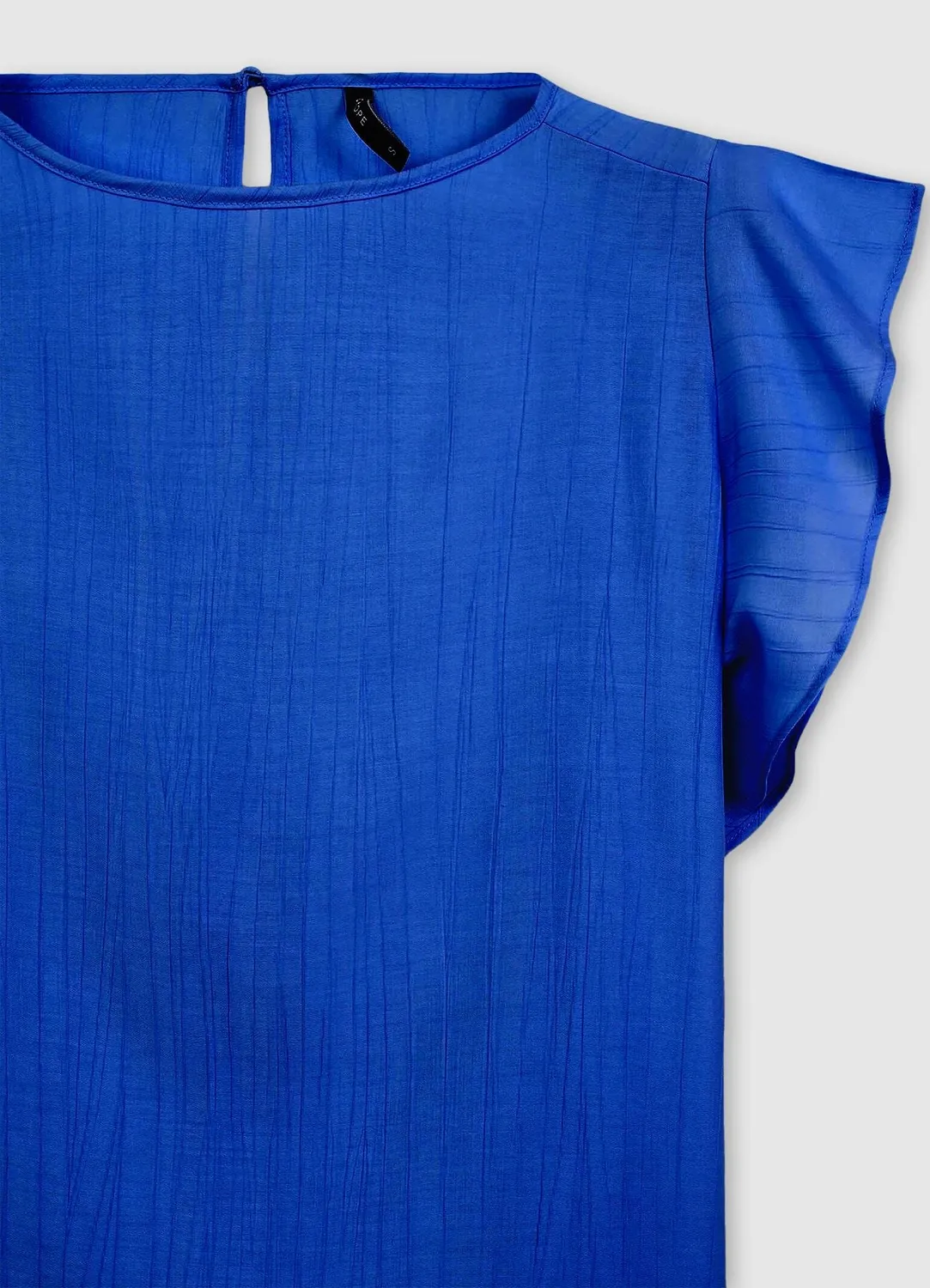Calliope Blouse à volants chemisier femme manches courtes