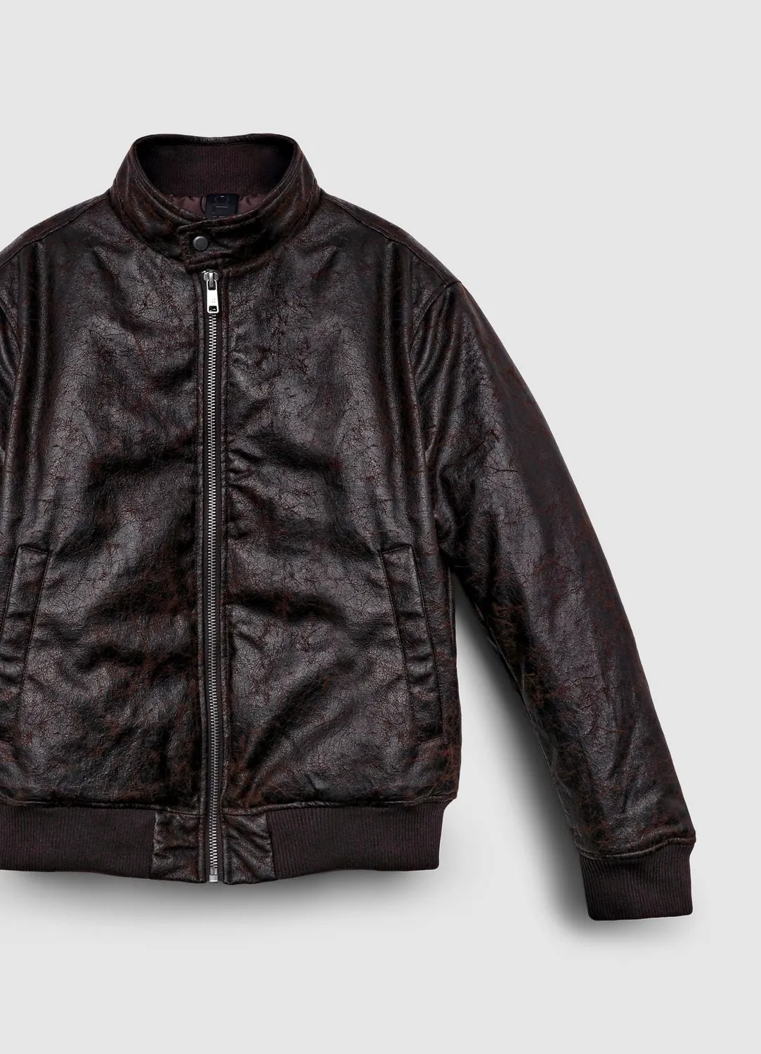 Calliope blouson homme matelassé simili cuir
