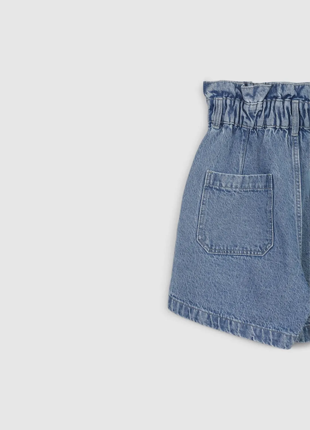 Calliope Short denim paperbag femme poches zip
