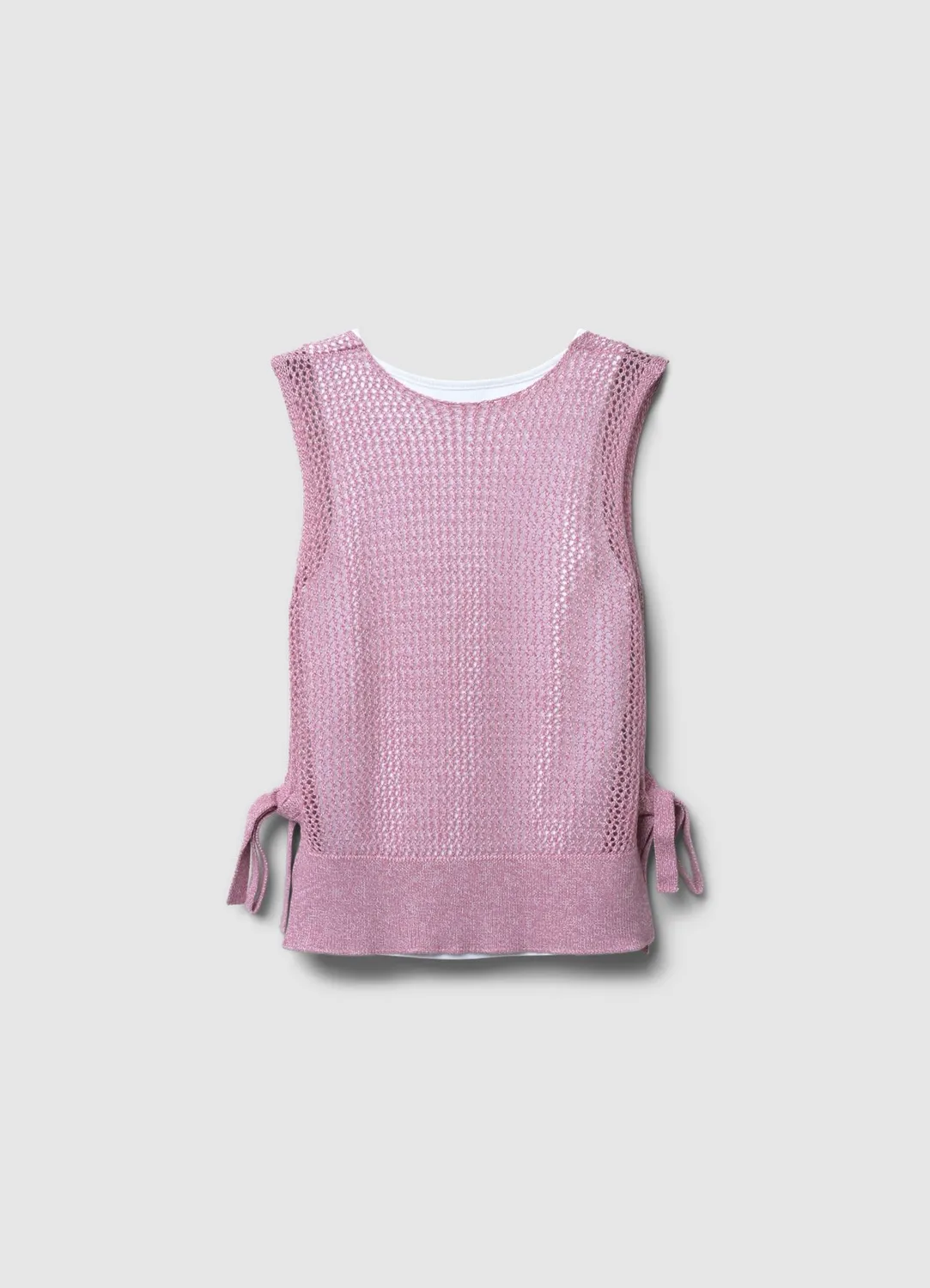 Calliope top femme ajouré nœuds latéraux