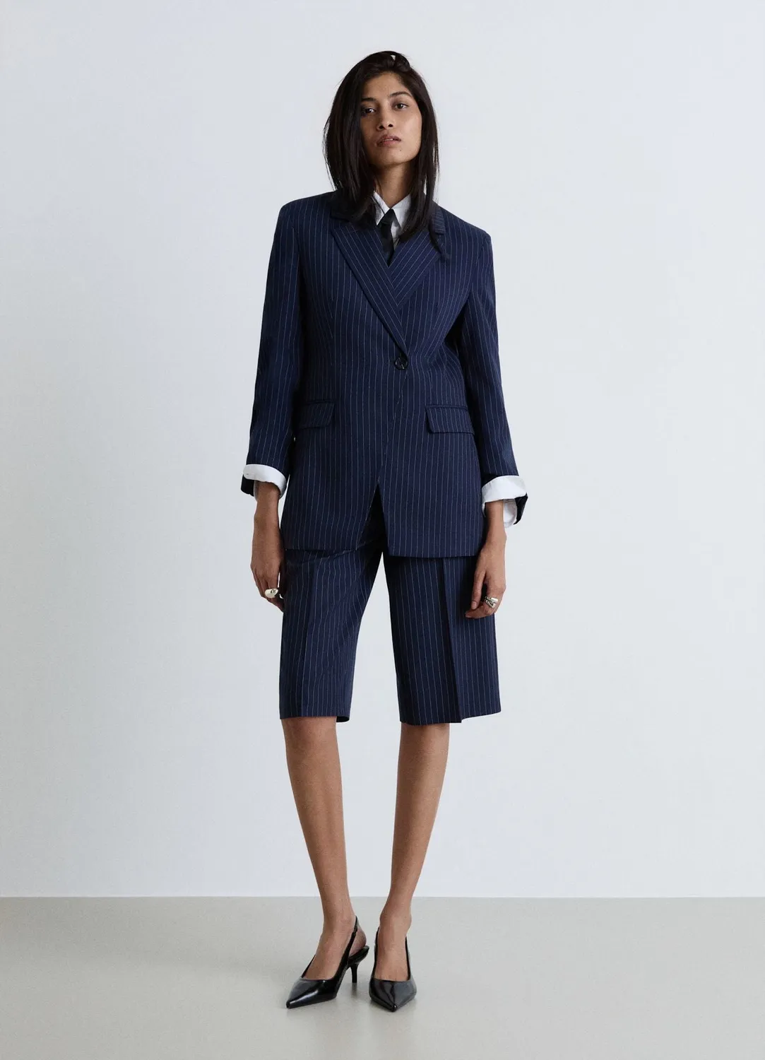 Calliope blazer asymétrique femme à rayures
