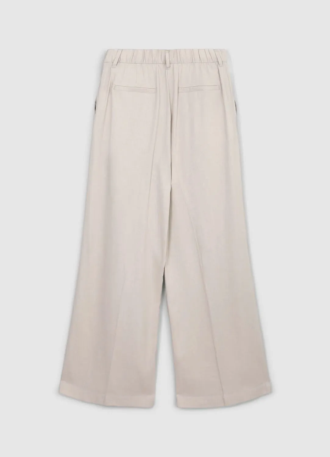 Calliope pantalon palazzo femme lin coupe large
