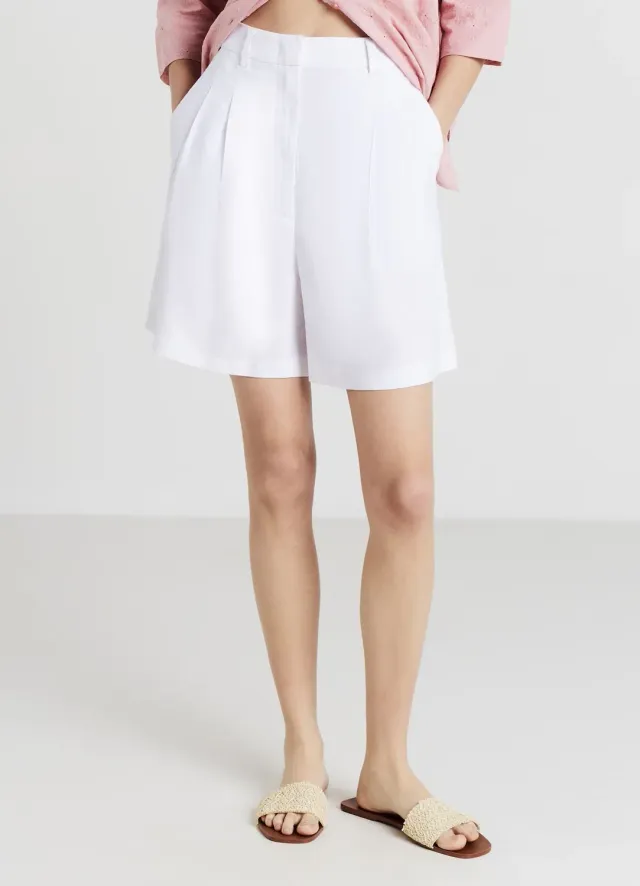 Calliope bermuda femme uni coton été
