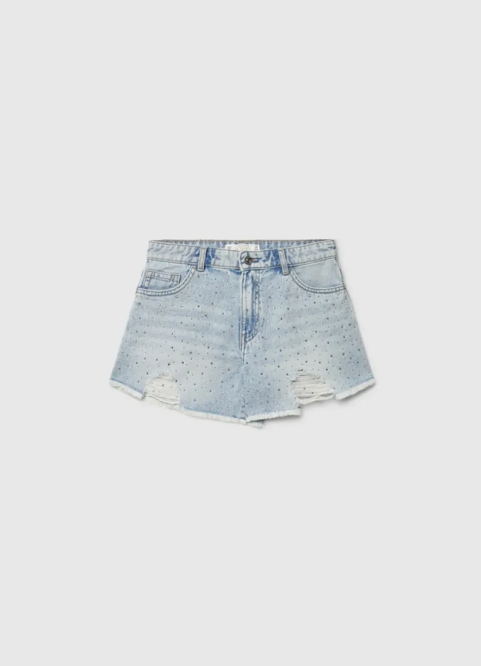 Calliope short mom denim fille strass