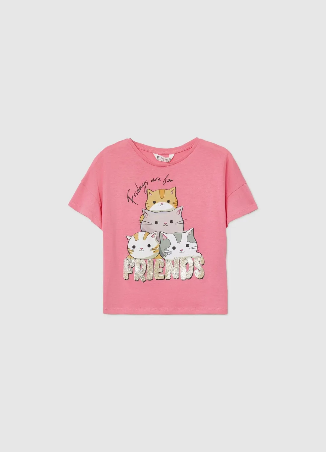 Calliope t-shirt imprimé fille coton manches courtes