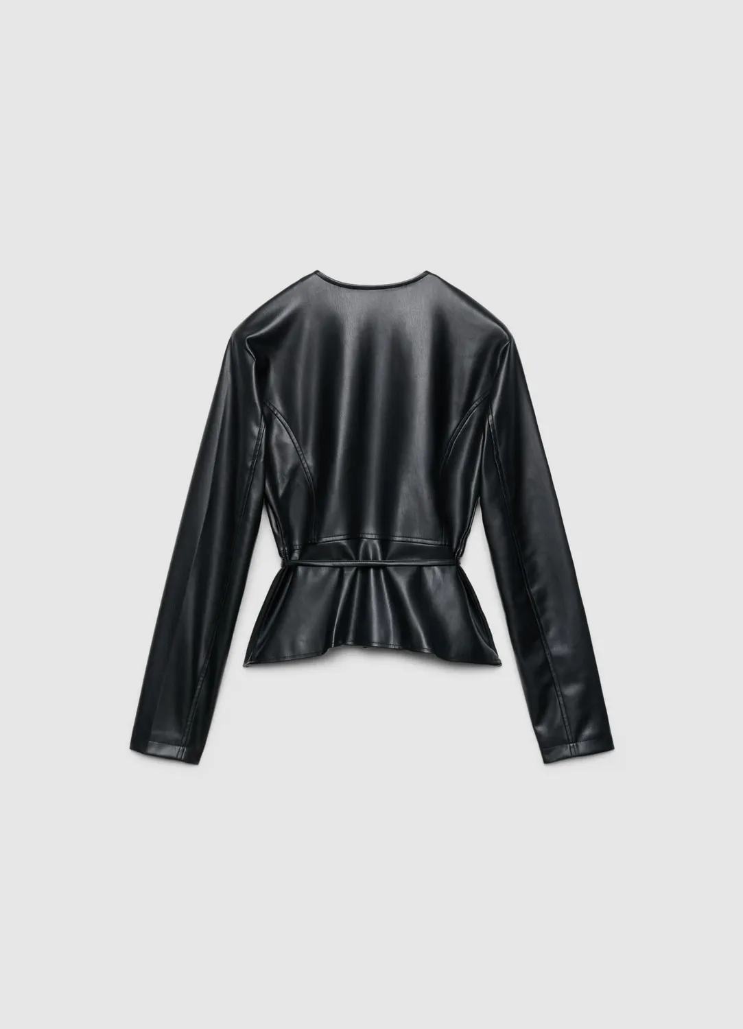 Calliope zip ceinture veste femme unie cintrée