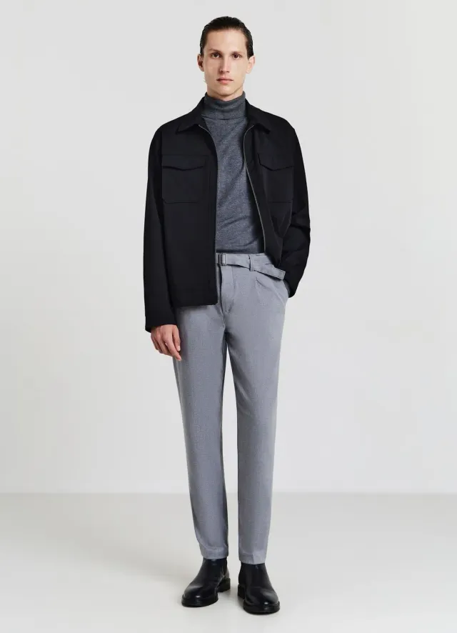 Calliope pantalon habillé homme à pinces ceinture