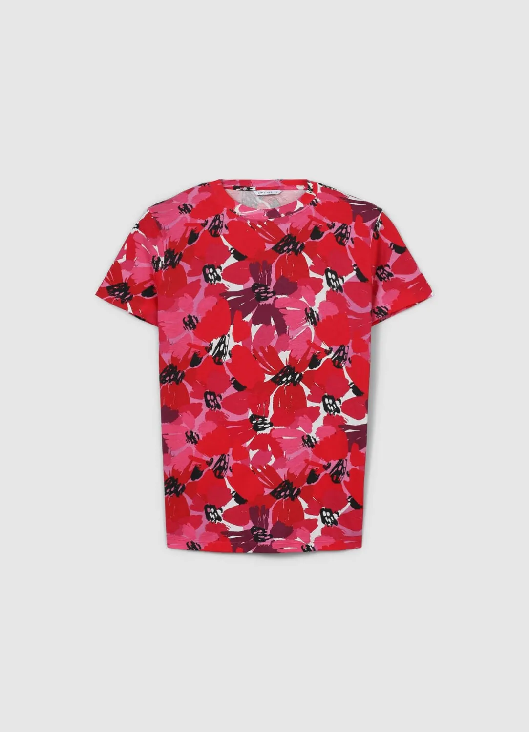 Calliope T-shirt fantasia fiori all over femme coton