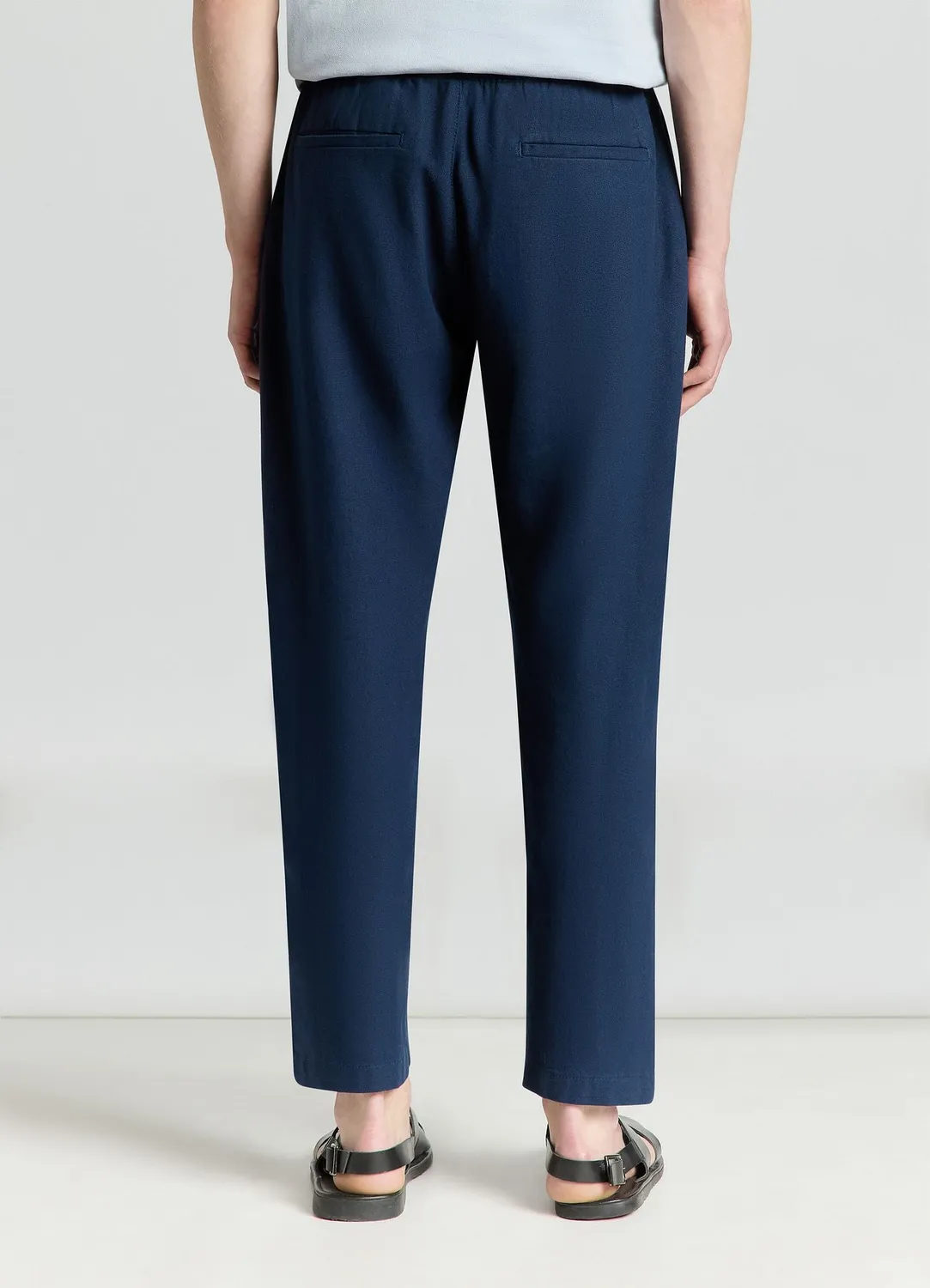 Calliope jogger lin pantalon homme taille élastique