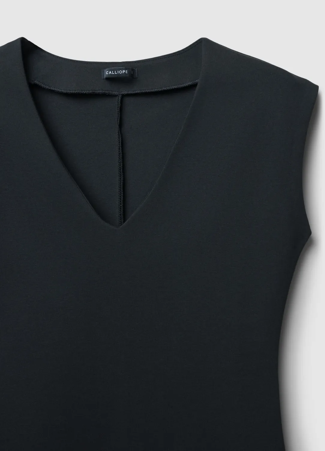Calliope Atelier robe fourreau col V unie femme