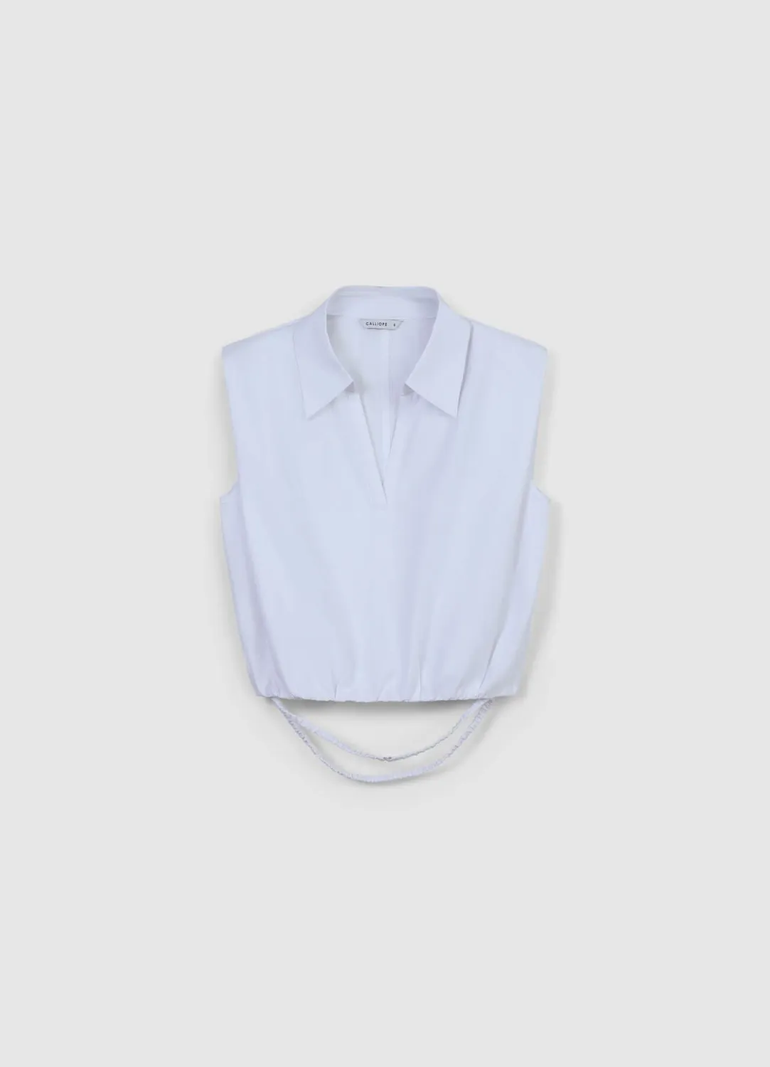 Calliope chemise sans manches crop femme