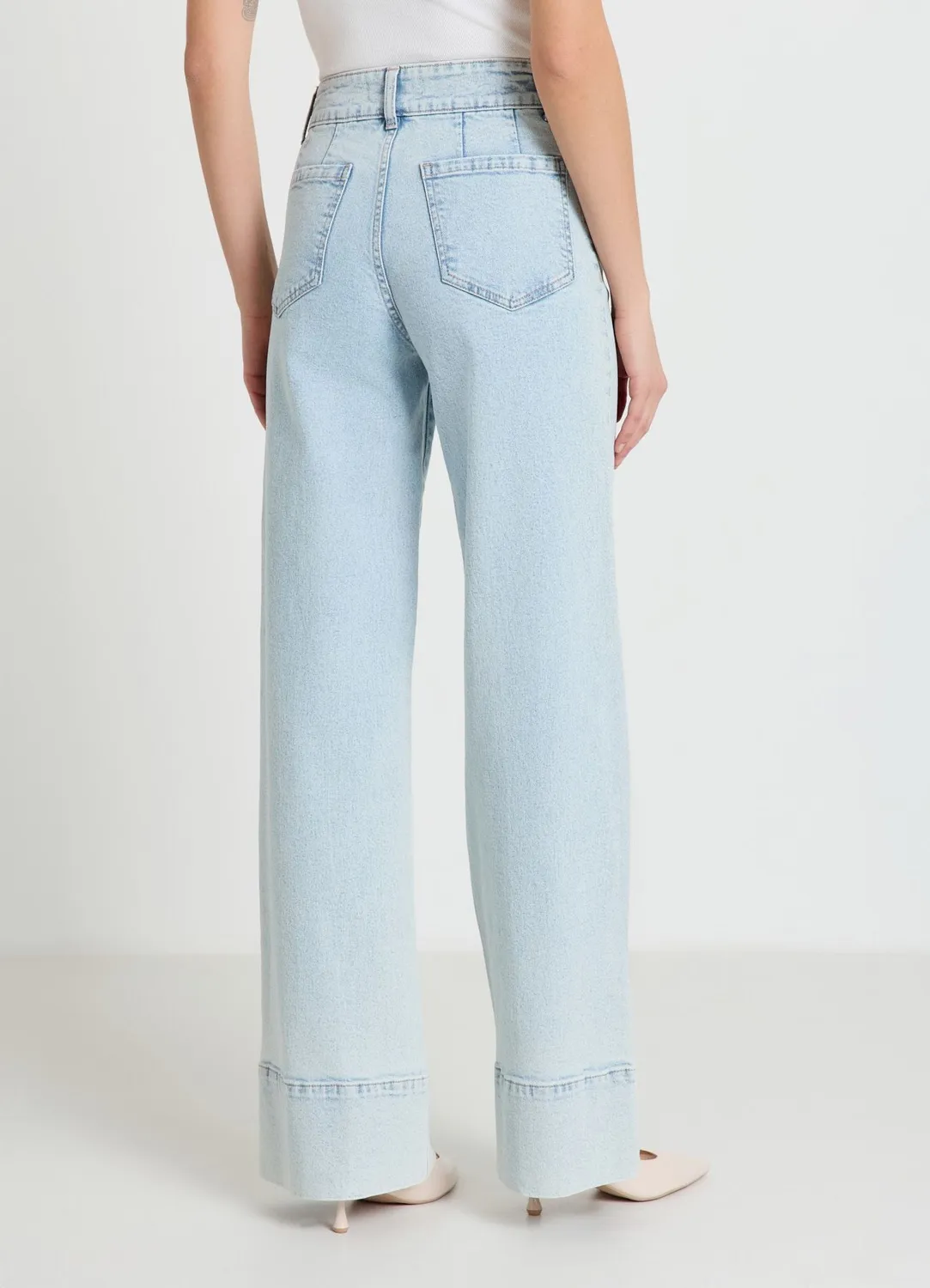 Calliope jean wide leg coutures devant femme
