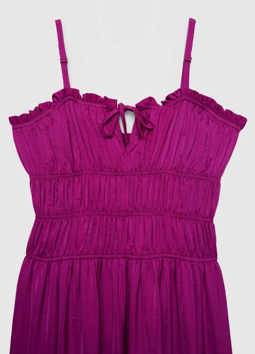 Calliope robe longue smock bretelles femme décolleté cœur