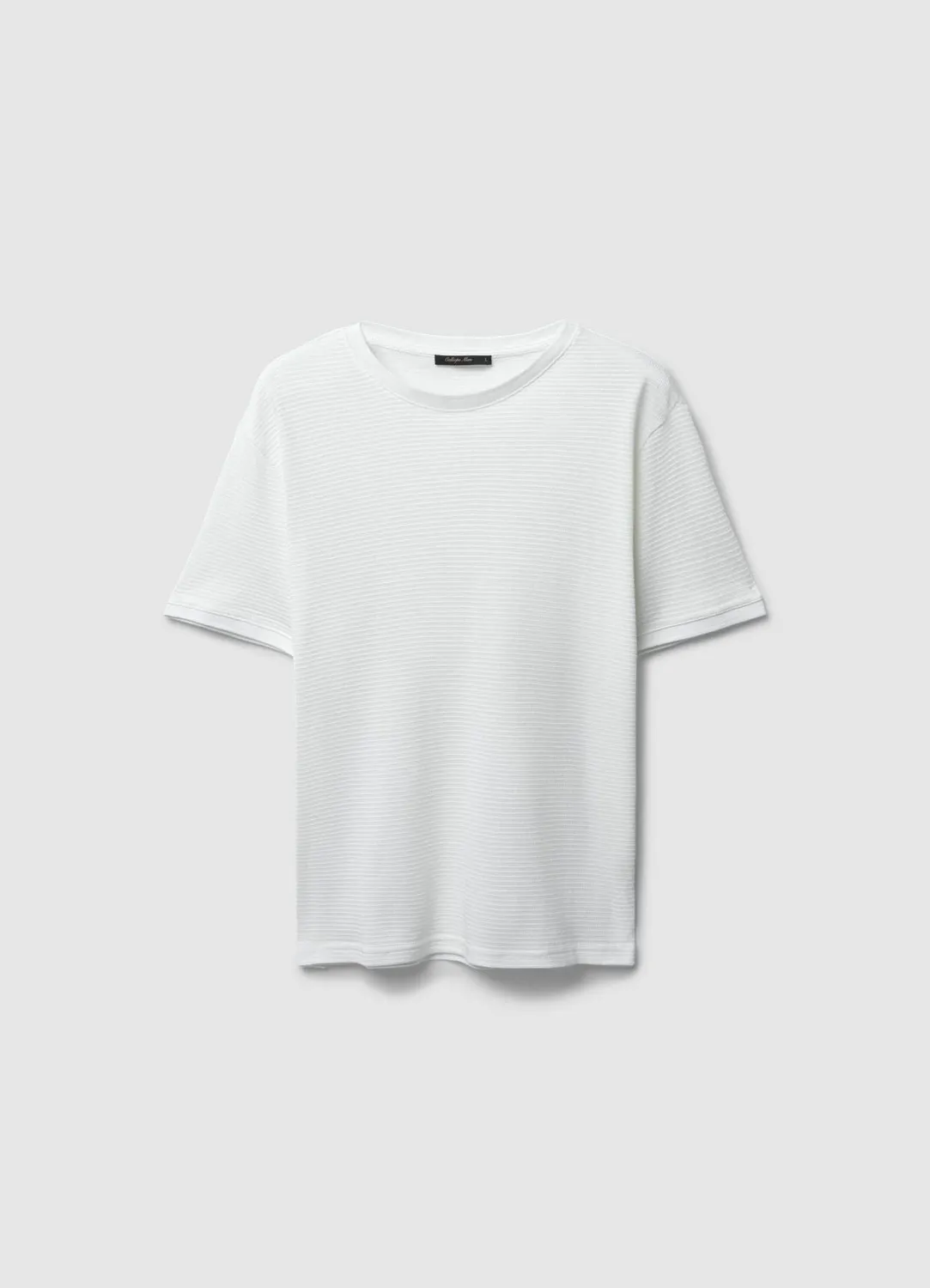 Calliope T-shirt coton texturé col rond homme