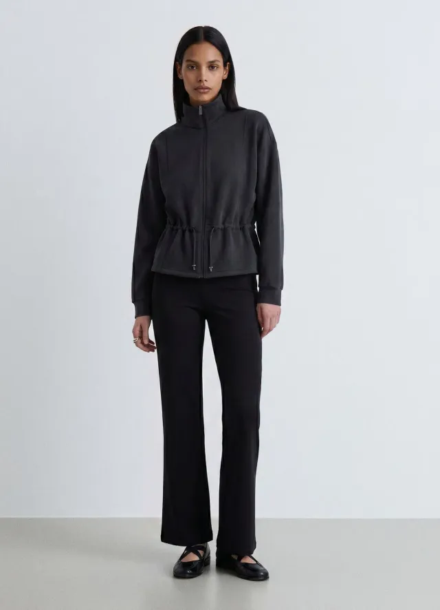 Calliope sweat zippé femme taille S col montant