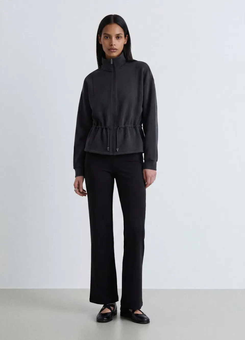 Calliope sweat zippé femme taille S col montant