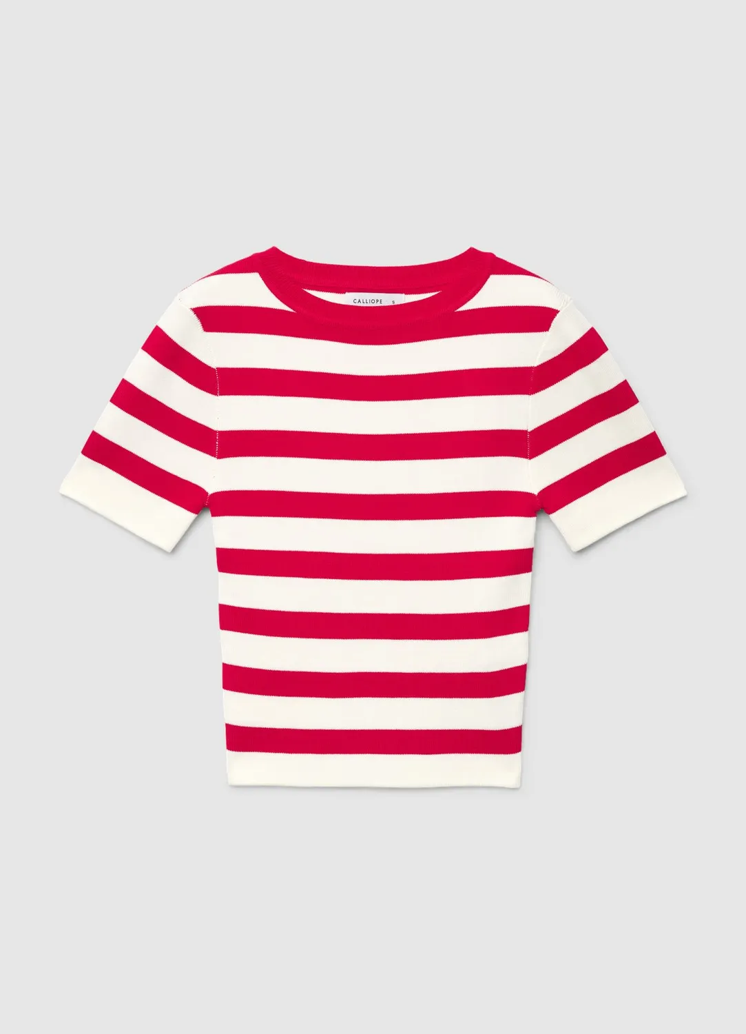 Calliope t-shirt rayé femme col rond manches courtes