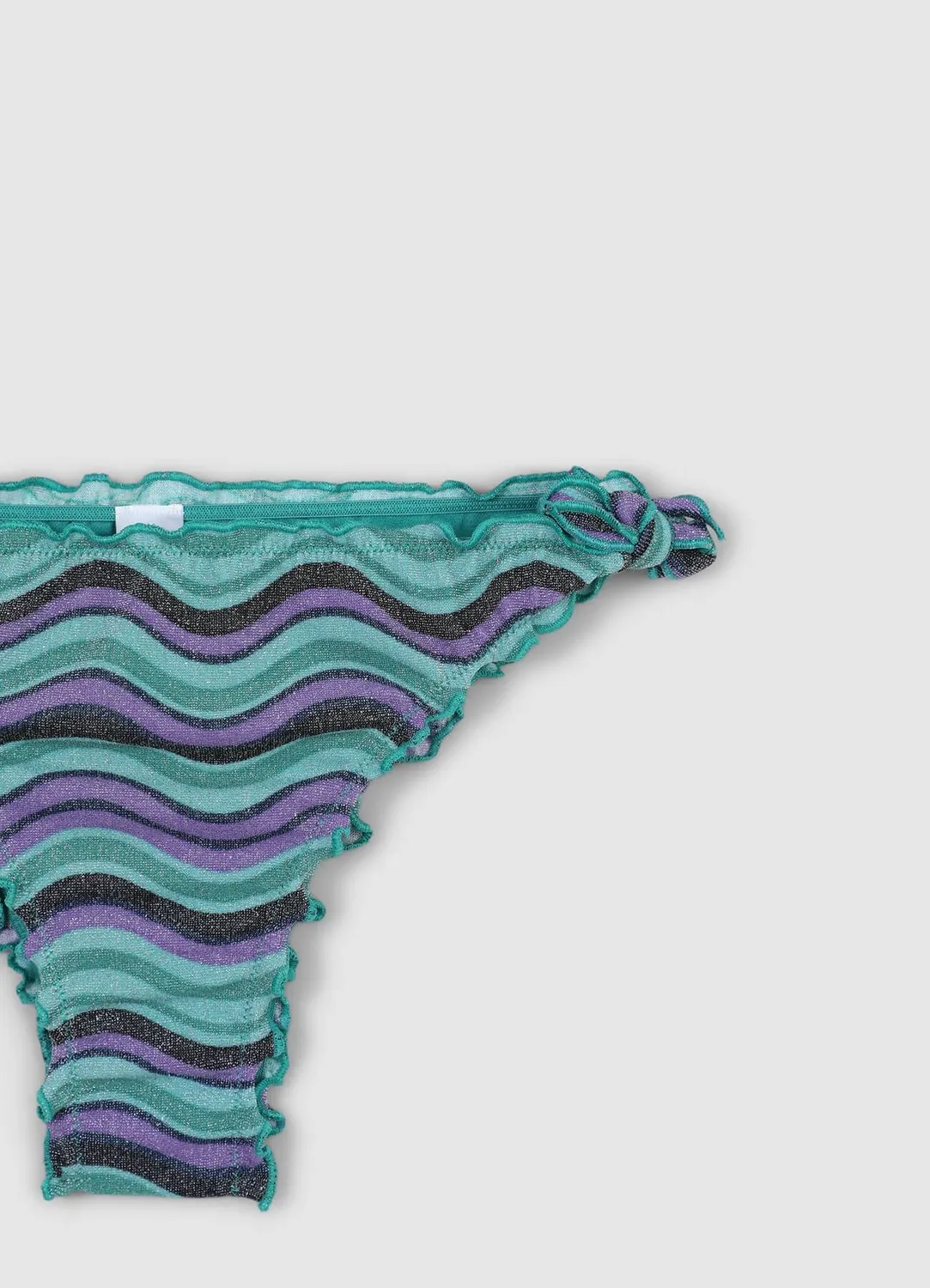 Calliope slip de bain femme luminescent à lacets