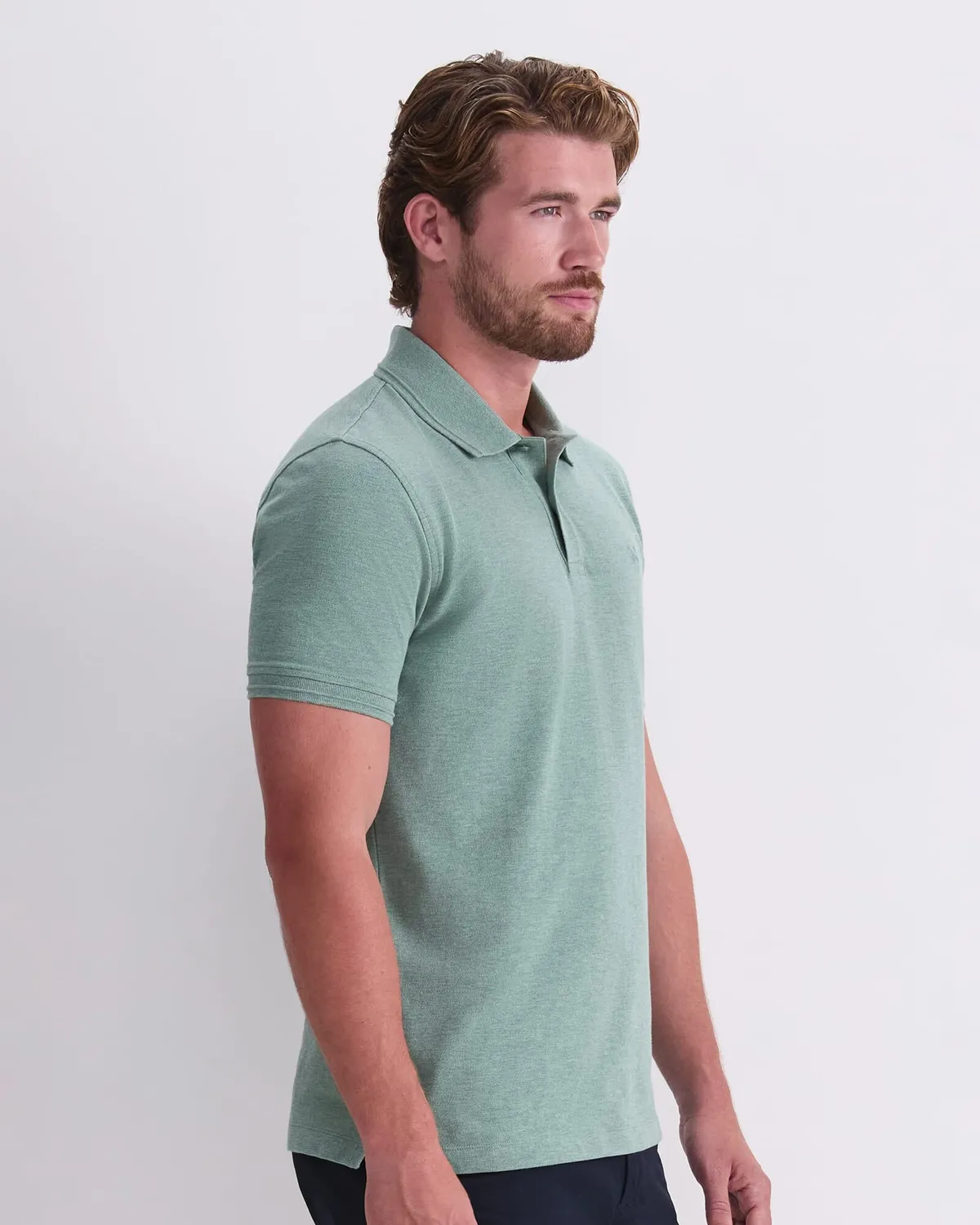 Sportscraft SC Melange Pique polo homme coton