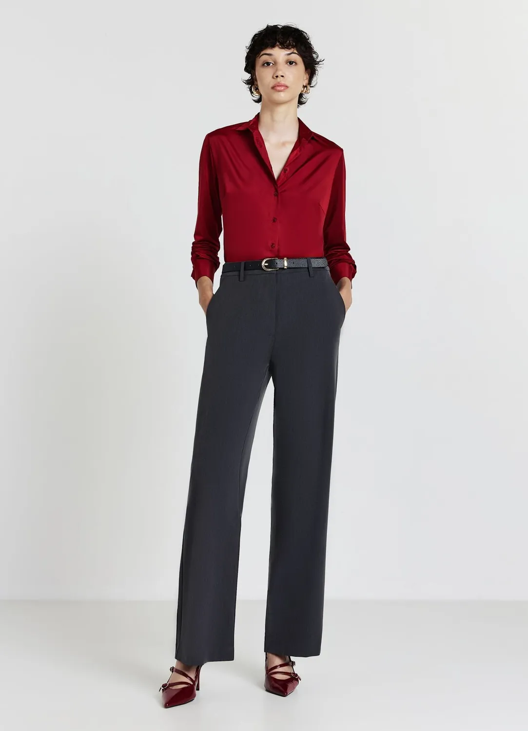 Calliope pantalon palazzo femme bureau