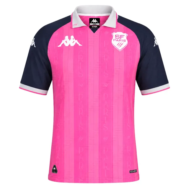 Robe di Kappa Kombat Pro Home Stade Français Paris 26/27 maillot rose