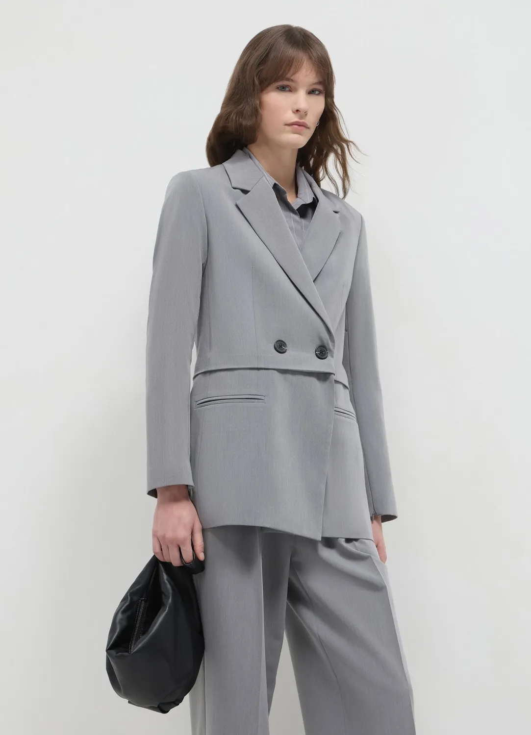 Calliope veste femme double boutonnage chinée