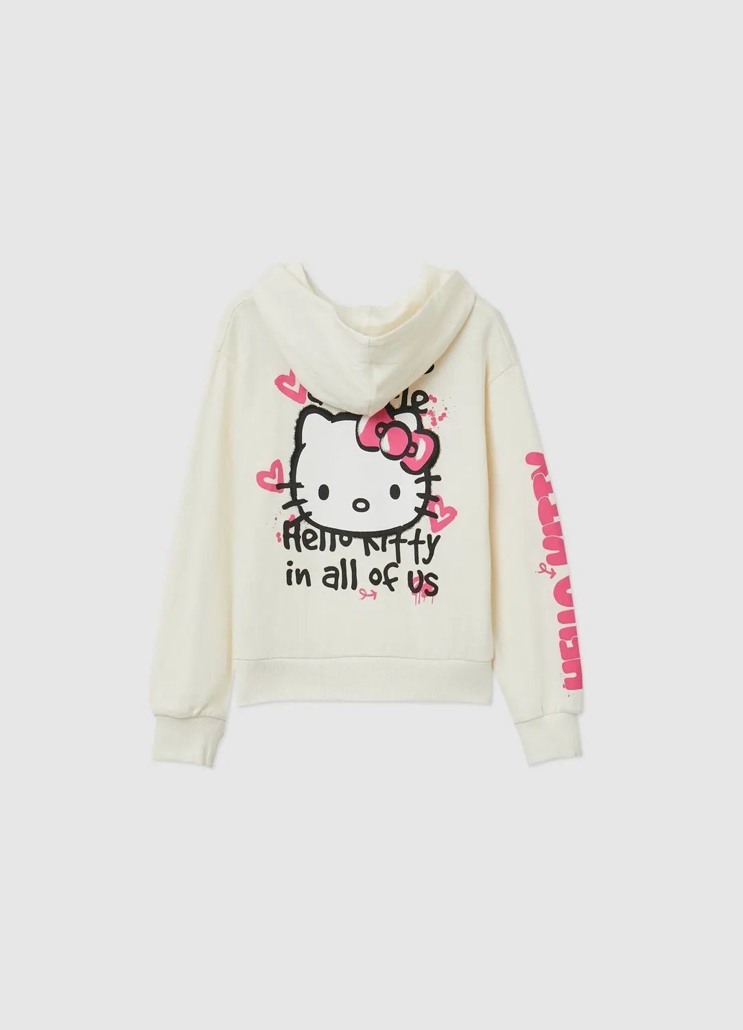 Calliope Sweat Hello Kitty fille capuche zippé poches