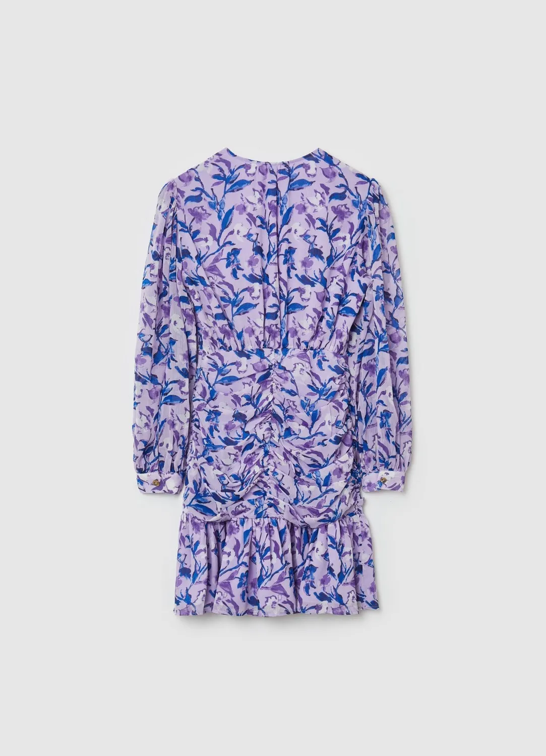Calliope robe courte femme fleurie col V