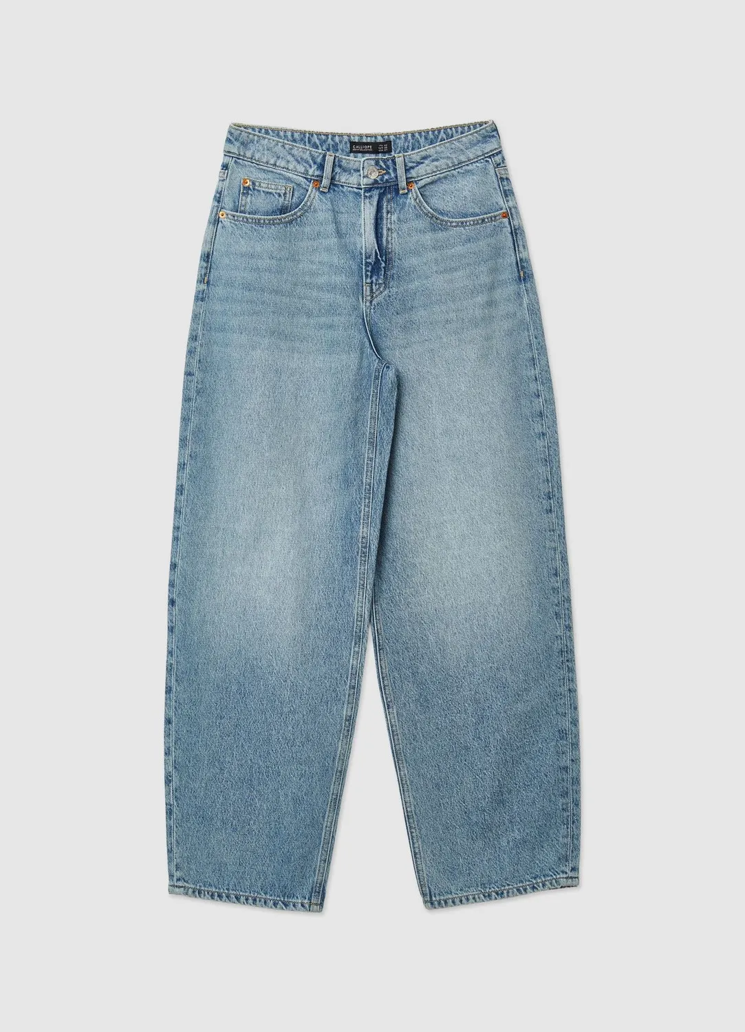 Calliope Balloon jean femme 5 poches bleu