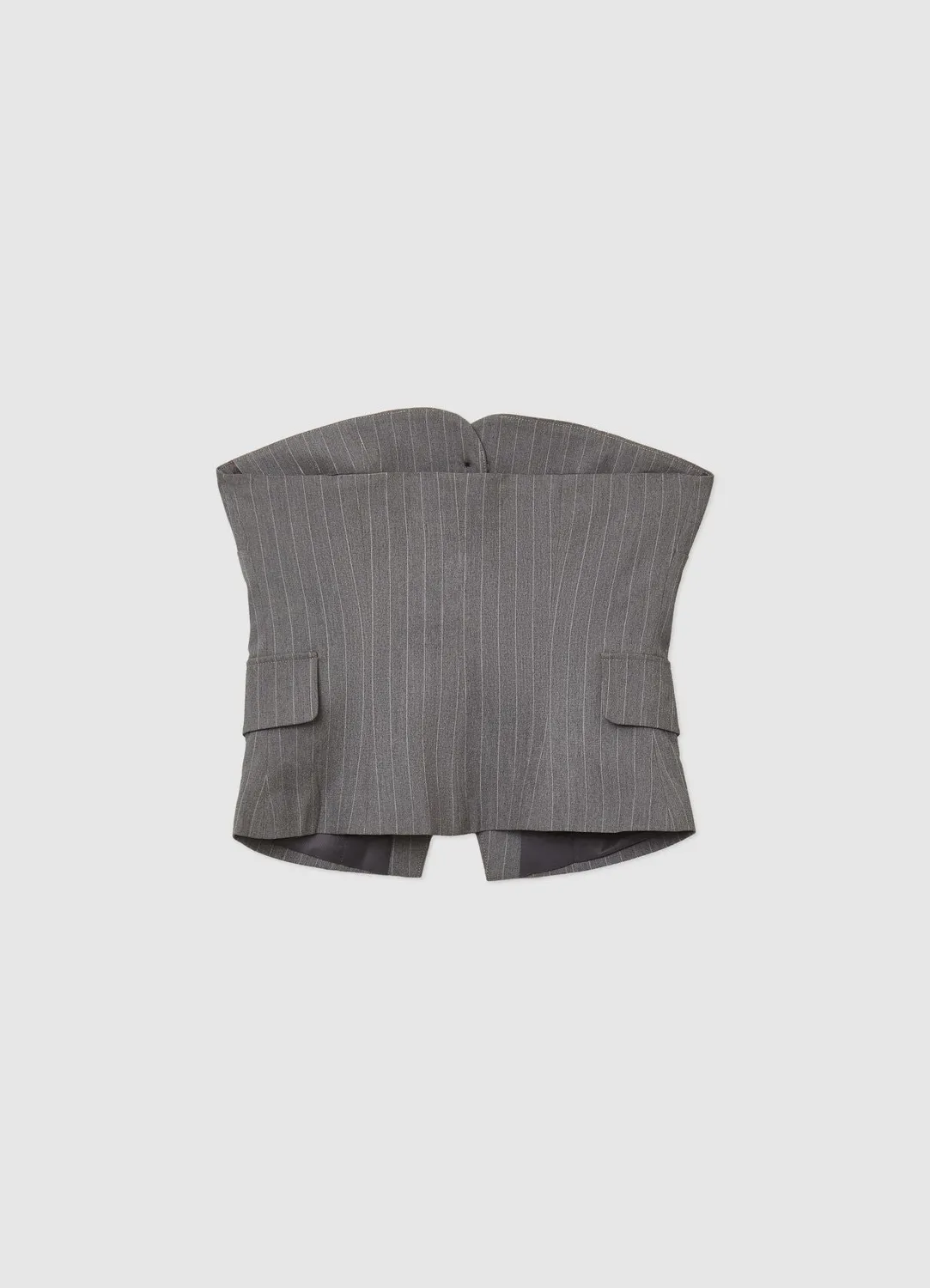 Calliope gilet rayé femme bandeau boutonné bureau