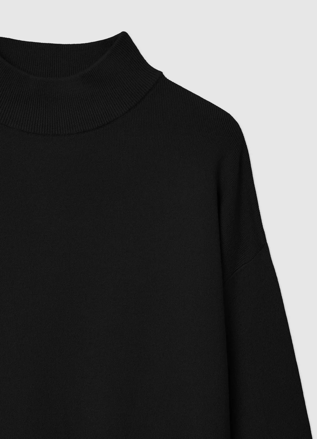 Calliope pull col roulé uni manches longues femme
