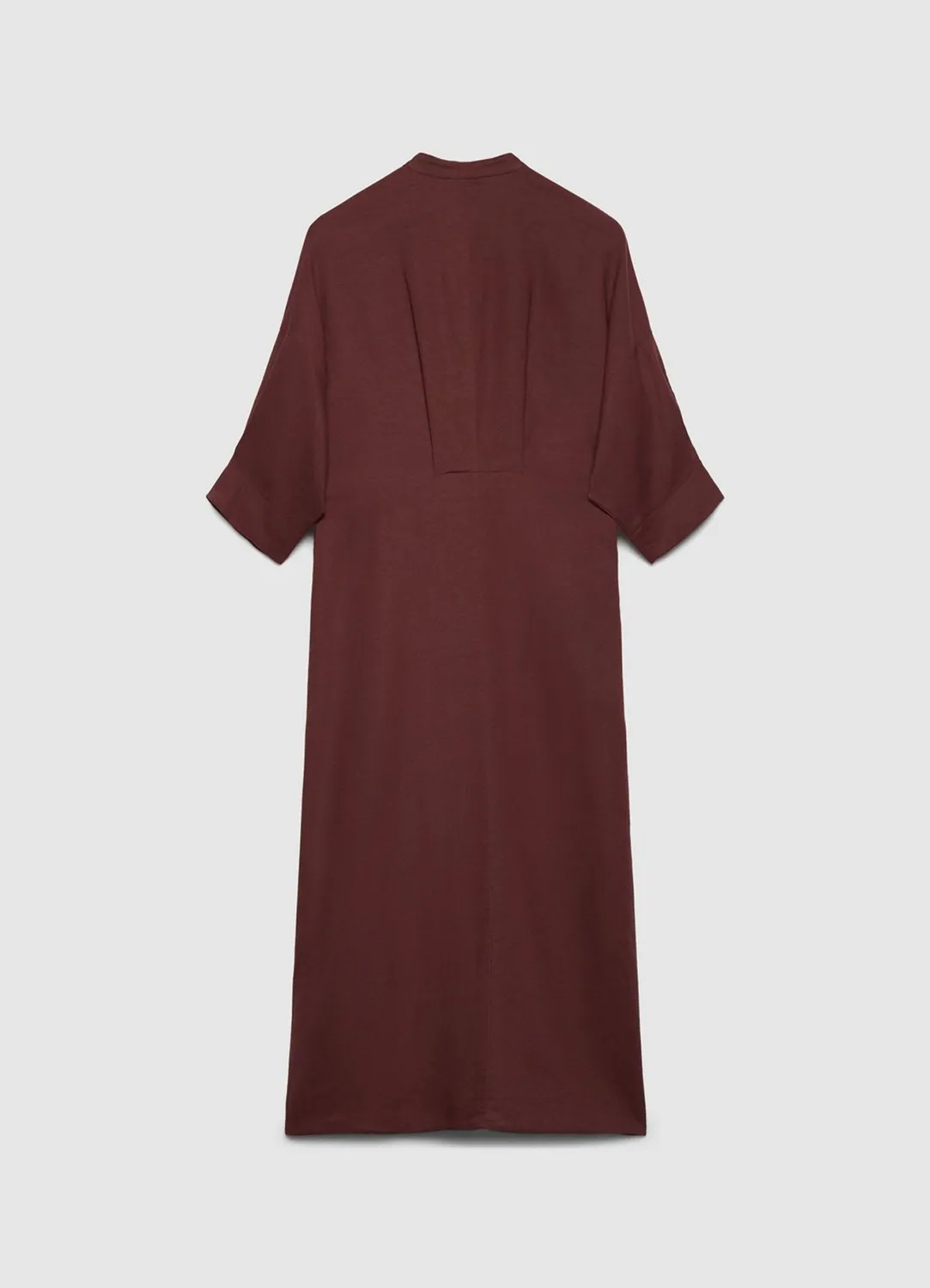 Calliope Atelier robe chemisier col mao 3/4