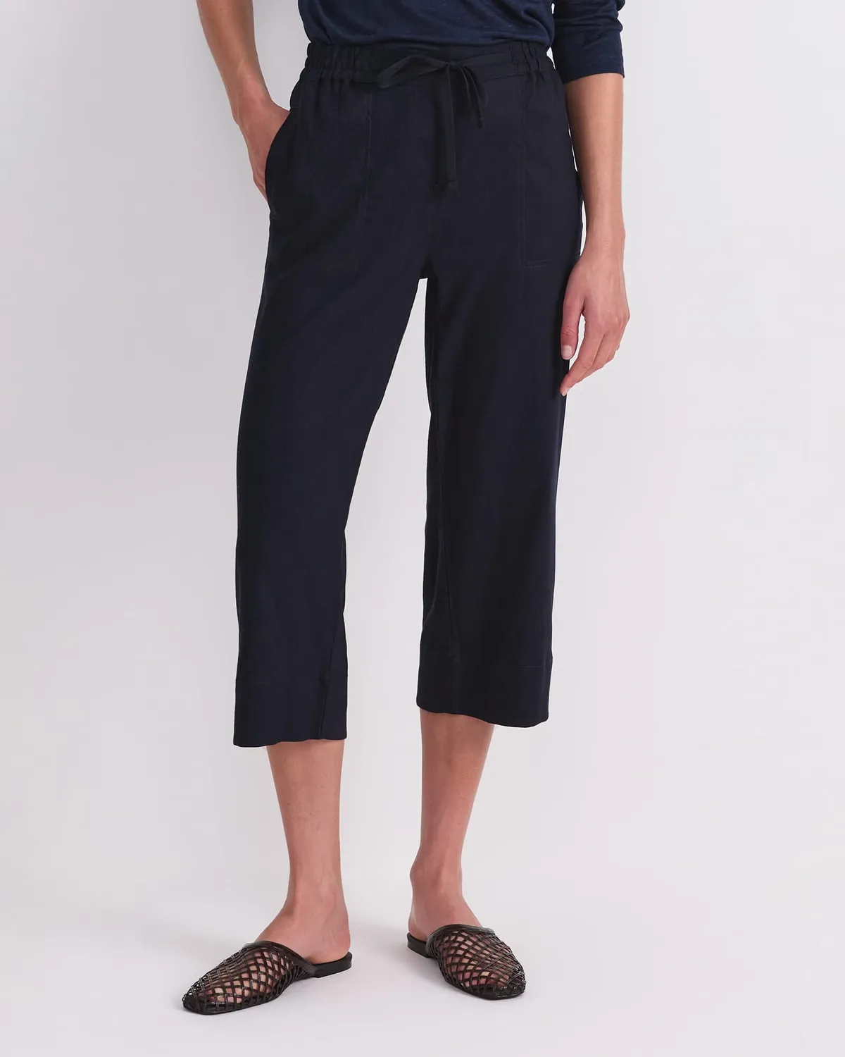 Sportscraft Rosa Crop Linen Pant pantalon lin cropped