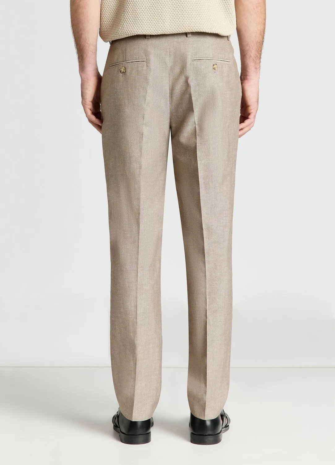 Calliope pantalon sartorial homme coupe droite uni
